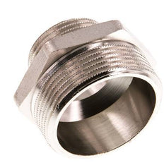 G 1 1/2'' x G 1'' Vernikkeld Messing Borstnippel 16 Bar