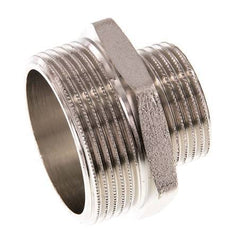 G 1 1/2'' x G 1'' Vernikkeld Messing Borstnippel 16 Bar