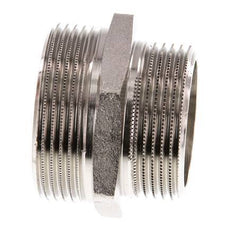 G 1 1/2'' x G 1 1/4'' Vernikkeld Messing Borstnippel 16 Bar