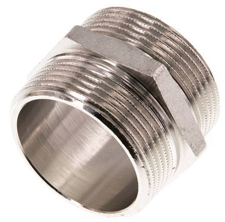 G 1 1/2'' Vernikkeld Messing Borstnippel 16 Bar