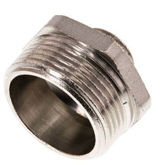 G 1 1/4'' x G 1/2'' Vernikkeld Messing Borstnippel 16 Bar