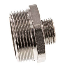 G 1 1/4'' x G 1/2'' Vernikkeld Messing Borstnippel 16 Bar