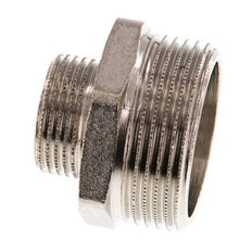 G 1 1/4'' x G 3/4'' Vernikkeld Messing Borstnippel 16 Bar