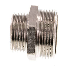 G 1 1/4'' x G 1'' Vernikkeld Messing Borstnippel 16 Bar