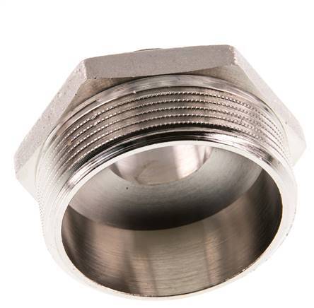 G 2'' x G 1'' Vernikkeld Messing Borstnippel 16 Bar
