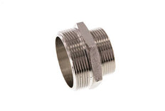 G 2'' x G 1 1/2'' Vernikkeld Messing Borstnippel 16 Bar