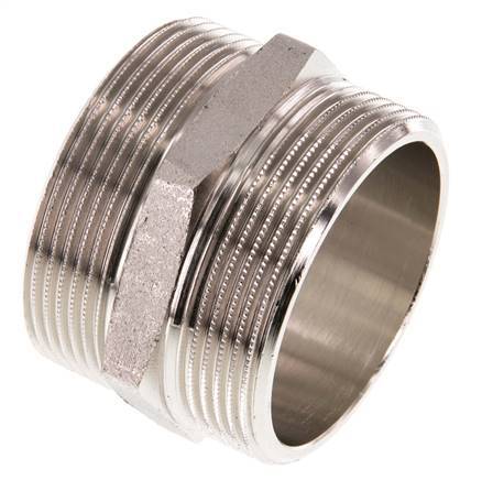 G 2'' Vernikkeld Messing Borstnippel 16 Bar