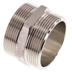 G 2'' Vernikkeld Messing Borstnippel 16 Bar