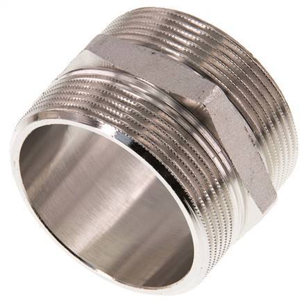 G 2'' Vernikkeld Messing Borstnippel 16 Bar