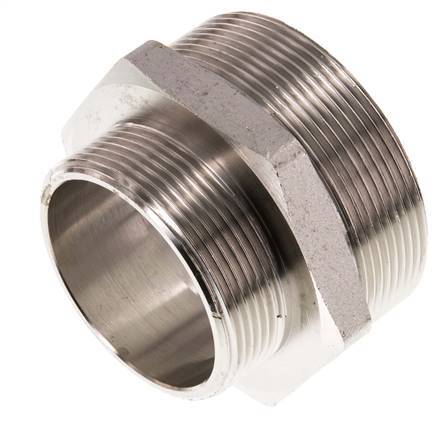 G 2 1/2'' x G 2'' Vernikkeld Messing Borstnippel 16 Bar