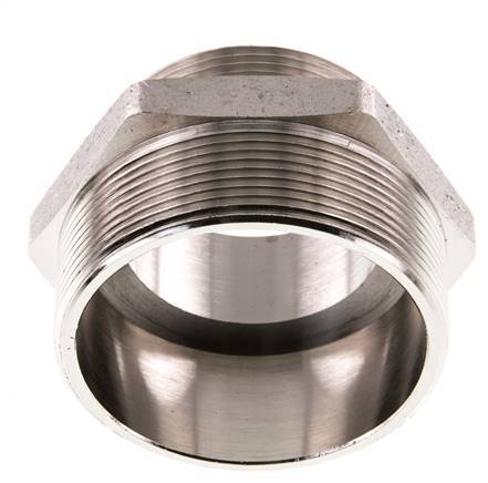 G 2 1/2'' x G 2'' Vernikkeld Messing Borstnippel 16 Bar