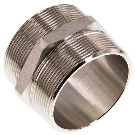 G 2 1/2'' Vernikkeld Messing Borstnippel 16 Bar