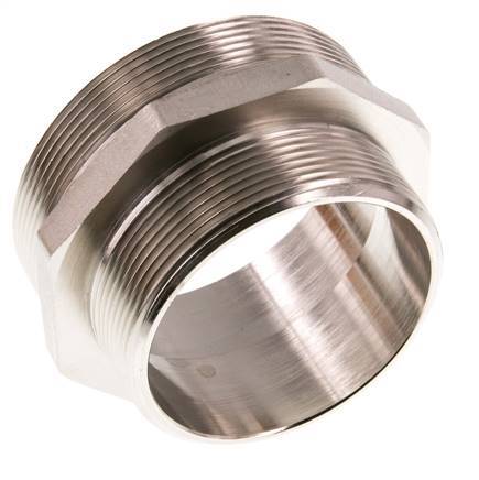 G 3'' x G 2 1/2'' Vernikkeld Messing Borstnippel 16 Bar