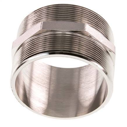 G 3'' Vernikkeld Messing Borstnippel 16 Bar