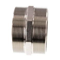 G 3'' Vernikkeld Messing Borstnippel 16 Bar