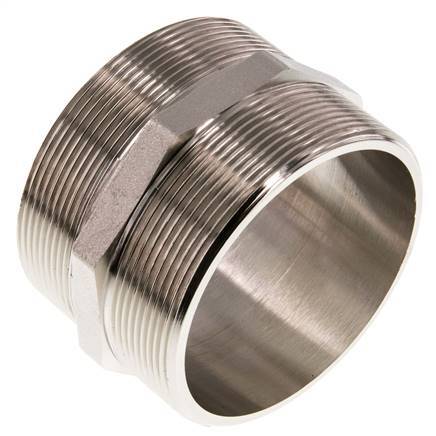 G 3'' Vernikkeld Messing Borstnippel 16 Bar