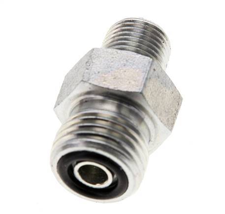 UNF 9/16''-18 x 1/8'' NPT Verzinkt Stalen Borstnippel ORFS 630 Bar - Hydrauliek