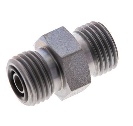 UNF 9/16''-18 Verzinkt Stalen Borstnippel ORFS 630 Bar - Hydrauliek [2 Stuks]