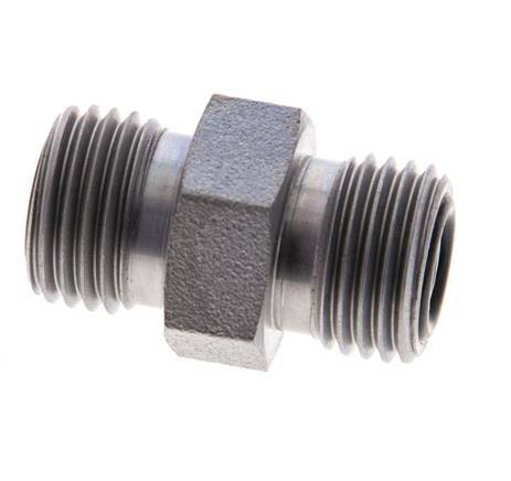 UNF 9/16''-18 Verzinkt Stalen Borstnippel ORFS 630 Bar - Hydrauliek [2 Stuks]