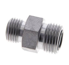 UN 11/16''-16 x UNF 9/16''-18 Verzinkt Stalen Borstnippel ORFS 630 Bar - Hydrauliek