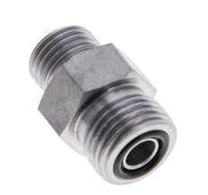 UN 11/16''-16 x UNF 9/16''-18 Verzinkt Stalen Borstnippel ORFS 630 Bar - Hydrauliek