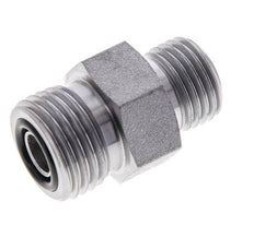 UN 11/16''-16 x UNF 9/16''-18 Verzinkt Stalen Borstnippel ORFS 630 Bar - Hydrauliek