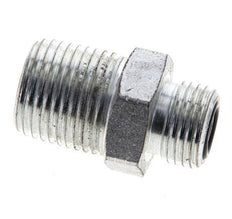 UN 11/16''-16 x 1/2'' NPT Verzinkt Stalen Borstnippel ORFS 630 Bar - Hydrauliek