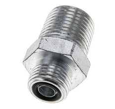 UN 11/16''-16 x 1/2'' NPT Verzinkt Stalen Borstnippel ORFS 630 Bar - Hydrauliek