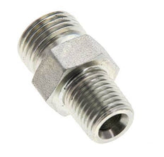 UN 11/16''-16 x 1/4'' NPT Verzinkt Stalen Borstnippel ORFS 630 Bar - Hydrauliek