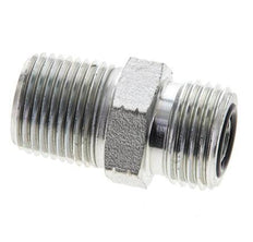 UN 11/16''-16 x 3/8'' NPT Verzinkt Stalen Borstnippel ORFS 630 Bar - Hydrauliek