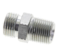 UN 11/16''-16 x 3/8'' NPT Verzinkt Stalen Borstnippel ORFS 630 Bar - Hydrauliek