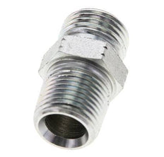 UN 11/16''-16 x 3/8'' NPT Verzinkt Stalen Borstnippel ORFS 630 Bar - Hydrauliek