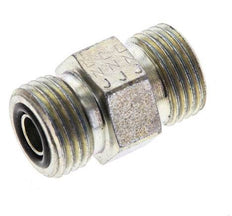 UN 11/16''-16 Zinc plated Steel Double Nipple ORFS 630 Bar - Hydraulic