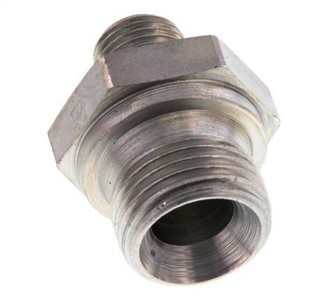 G 1/2'' x G 1/4'' Verzinkt Stalen Borstnippel 400 Bar - Hydrauliek [2 Stuks]