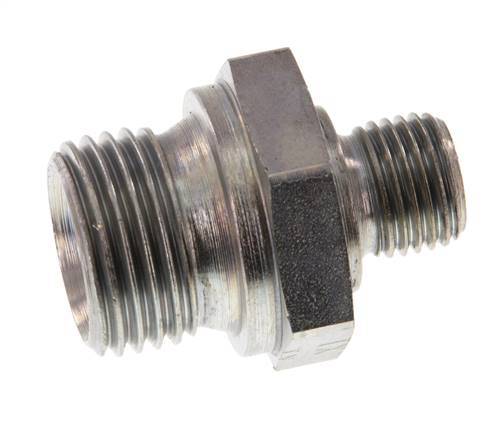 G 1/2'' x G 1/4'' Verzinkt Stalen Borstnippel 400 Bar - Hydrauliek [2 Stuks]