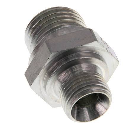 G 1/2'' x G 3/8'' Verzinkt Stalen Borstnippel 400 Bar - Hydrauliek [2 Stuks]