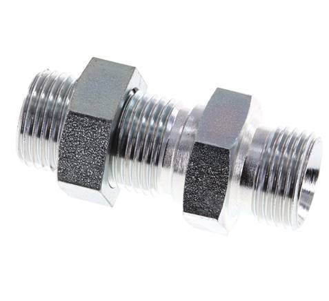 G 1/2'' Verzinkt Stalen Schotdoorvoer Borstnippel 350 Bar - Hydrauliek