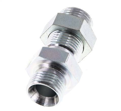 G 1/2'' Verzinkt Stalen Schotdoorvoer Borstnippel 350 Bar - Hydrauliek