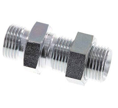 G 1/2'' Verzinkt Stalen Schotdoorvoer Borstnippel 350 Bar - Hydrauliek