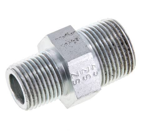 1/2'' NPT x 3/4'' NPT Verzinkt Stalen Borstnippel 170 Bar - Hydrauliek