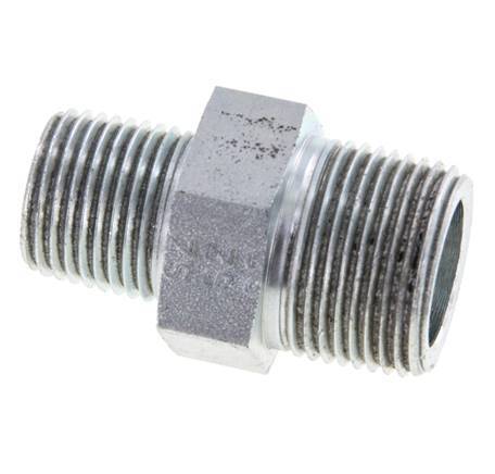 1/2'' NPT x 3/4'' NPT Verzinkt Stalen Borstnippel 170 Bar - Hydrauliek