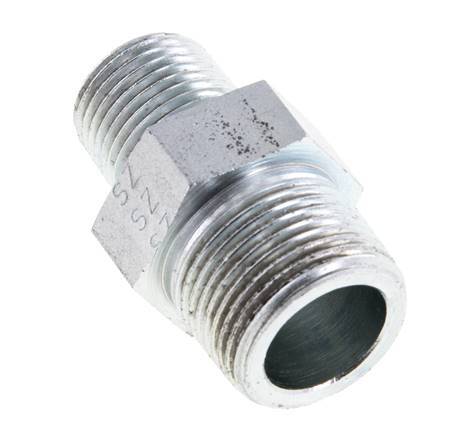1/2'' NPT x 3/4'' NPT Verzinkt Stalen Borstnippel 170 Bar - Hydrauliek