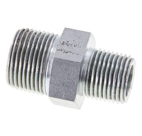 1/2'' NPT x 3/4'' NPT Verzinkt Stalen Borstnippel 170 Bar - Hydrauliek