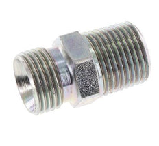 1/2'' NPT x G 1/2'' Verzinkt Stalen Borstnippel 3-delig 280 Bar - Hydrauliek