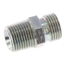1/2'' NPT x G 1/2'' Zinc plated Steel Double Nipple 3-pieces 280 Bar - Hydraulic