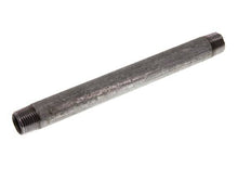 R 1/2'' Zinc plated Steel Double Pipe Nipple 50 Bar DIN 2982 - 200mm [5 Pieces]