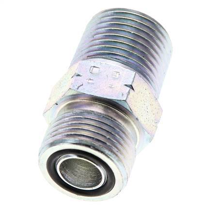 UN 13/16''-16 x 1/2'' NPT Verzinkt Stalen Borstnippel ORFS 630 Bar - Hydrauliek