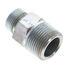 UN 13/16''-16 x 3/4'' NPT Verzinkt Stalen Borstnippel ORFS 400 Bar - Hydrauliek