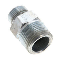 UN 13/16''-16 x 3/4'' NPT Verzinkt Stalen Borstnippel ORFS 400 Bar - Hydrauliek