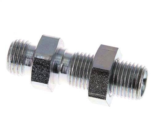 G 1/4'' Verzinkt Stalen Schotdoorvoer Borstnippel 350 Bar - Hydrauliek